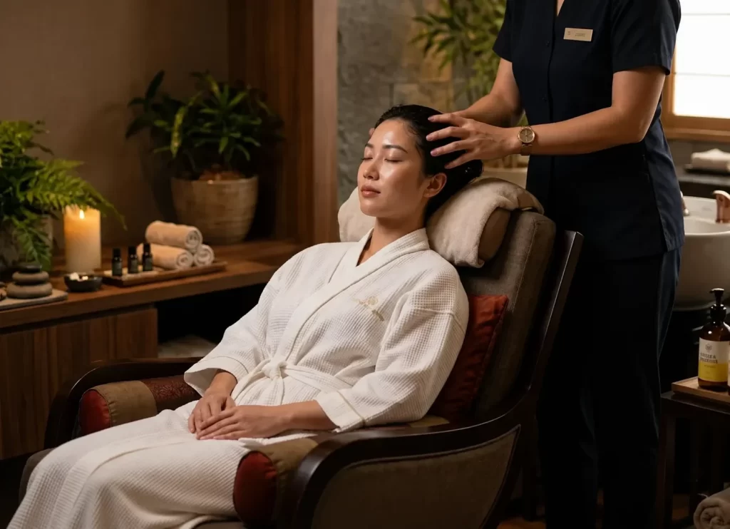 Professional Japanese scalp massage